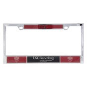 USC Trojans Chrome Shield Annenberg License Plate Frame